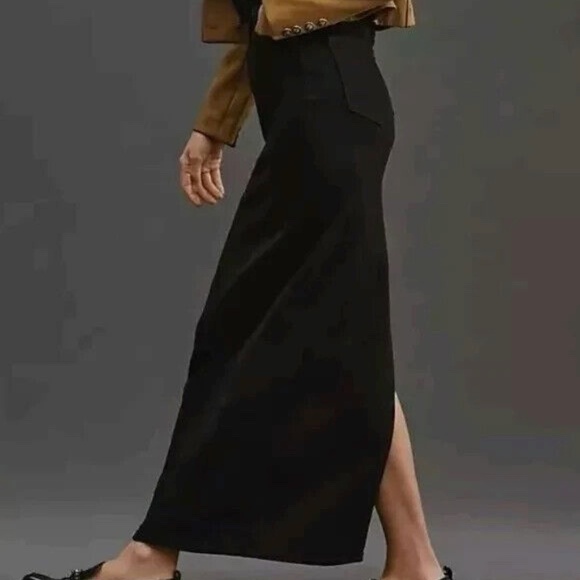 Unworn Reformation Daria Ultra High Rise Denim Maxi Skirt in Nidri - Picture 3 of 11